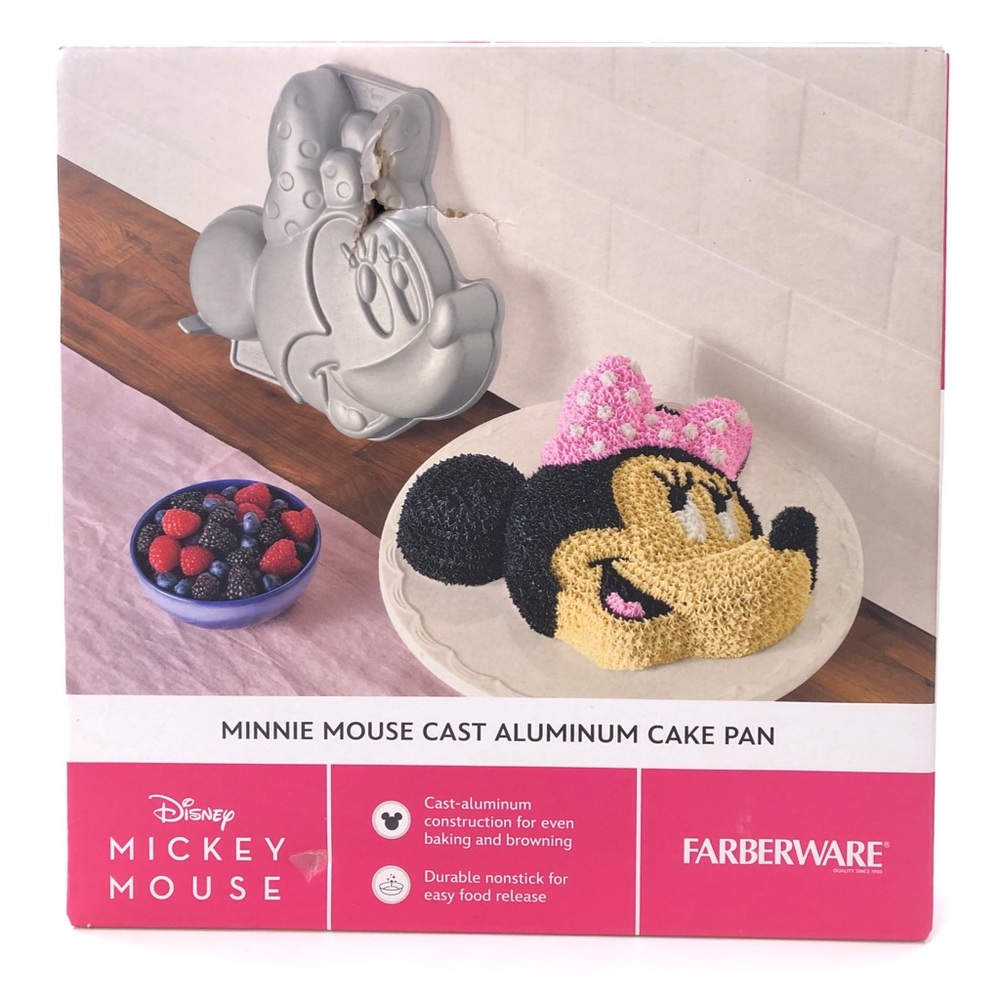 Disney Minnie Mouse - Farberware Cast-Aluminum 3D Character Non-Stick Cake Pan